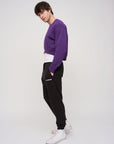 Cropped Sweatshirt · Orbit · Purple - STEWARDS - 1022-ACA-406-XS