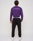 Cropped Sweatshirt · Orbit · Purple - STEWARDS - 1022-ACA-406-XS