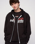AMERICANA OVERSIZED ZIP HOODIE - STEWARDS - 1003-MET-610-XS
