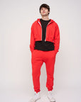 Cropped Zip Hoodie · Sport · Red - STEWARDS - 1018-PRD-102-LG