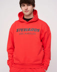 Oversized Hoodie · Stewards LA · Red - STEWARDS - 1001-PRD-212-LG