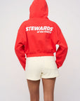 Cropped Zip Hoodie · Sport · Red - STEWARDS - 1018-PRD-102-LG