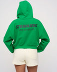 Cropped Hoodie · Stewards LA · Green - STEWARDS - 1009-FGR-212-LG
