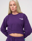 Cropped Sweatshirt · Sport · Purple - STEWARDS - 1022-ACA-101-LG