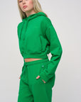 Cropped Hoodie · Orbit · Green - STEWARDS - 1009-FGR-304-XS