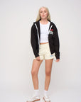 AMERICANA OVERSIZED ZIP HOODIE (Women) - STEWARDS - 1003-MET-610-XS