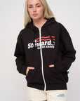 AMERICANA OVERSIZED ZIP HOODIE (Women) - STEWARDS - 1003-MET-610-XS