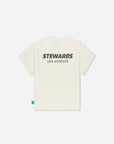 Relaxed Cotton Tee · Stewards LA · Off - White - STEWARDS - 1005-WWT-212-XS