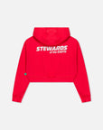 Cropped Zip Hoodie · Sport · Red - STEWARDS - 1018-PRD-102-LG
