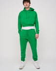 Cropped Hoodie · Orbit · Green - STEWARDS - 1009-FGR-304-XS