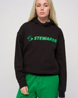 Oversized Hoodie · Orbit · Black - STEWARDS - 1001-MET-306-XS