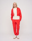 Cropped Zip Hoodie · Orbit · Red - STEWARDS - 1018-PRD-204-XS