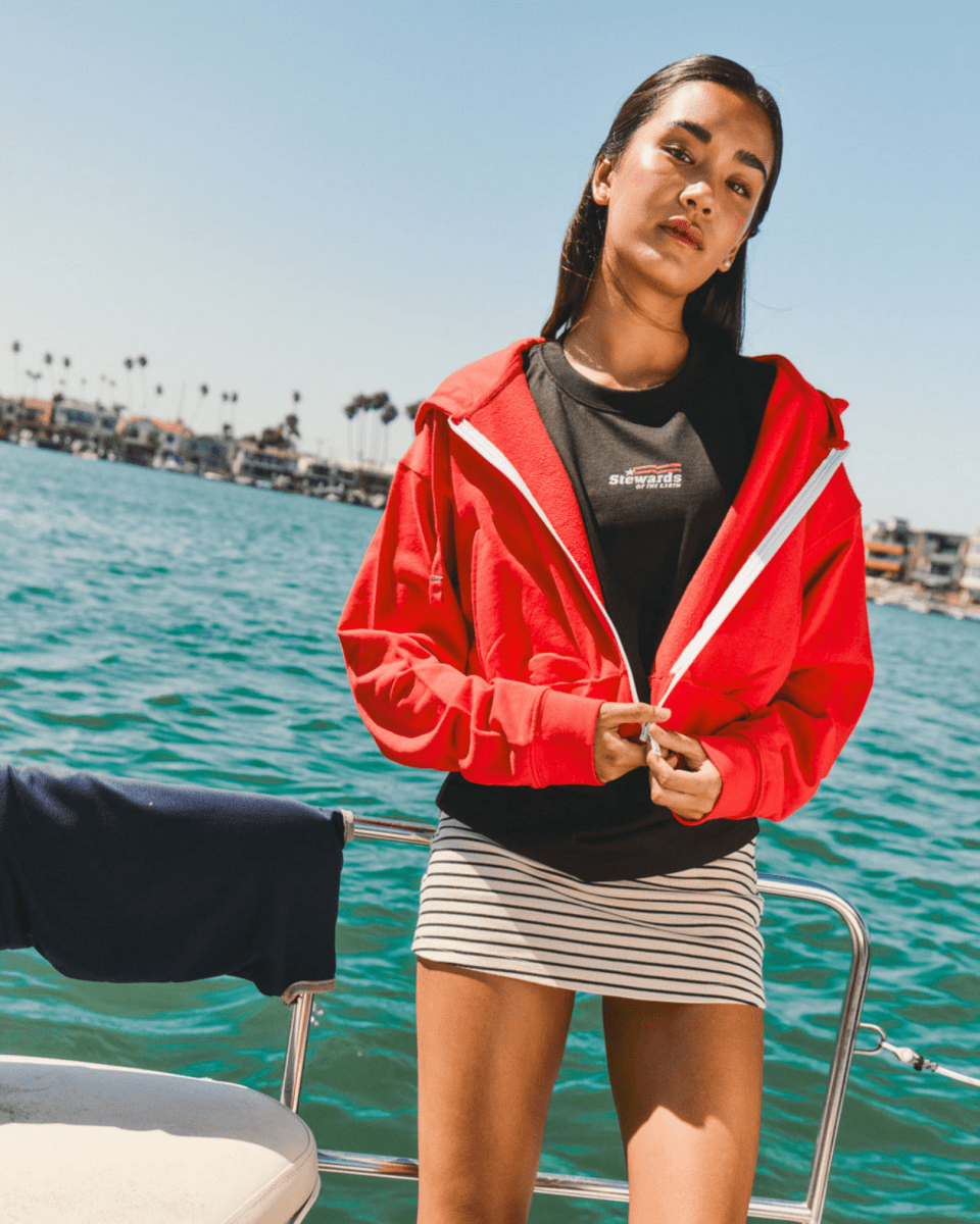 Orbit Cropped Zip Hoodie - STEWARDS - 1018-PRD-204-XS