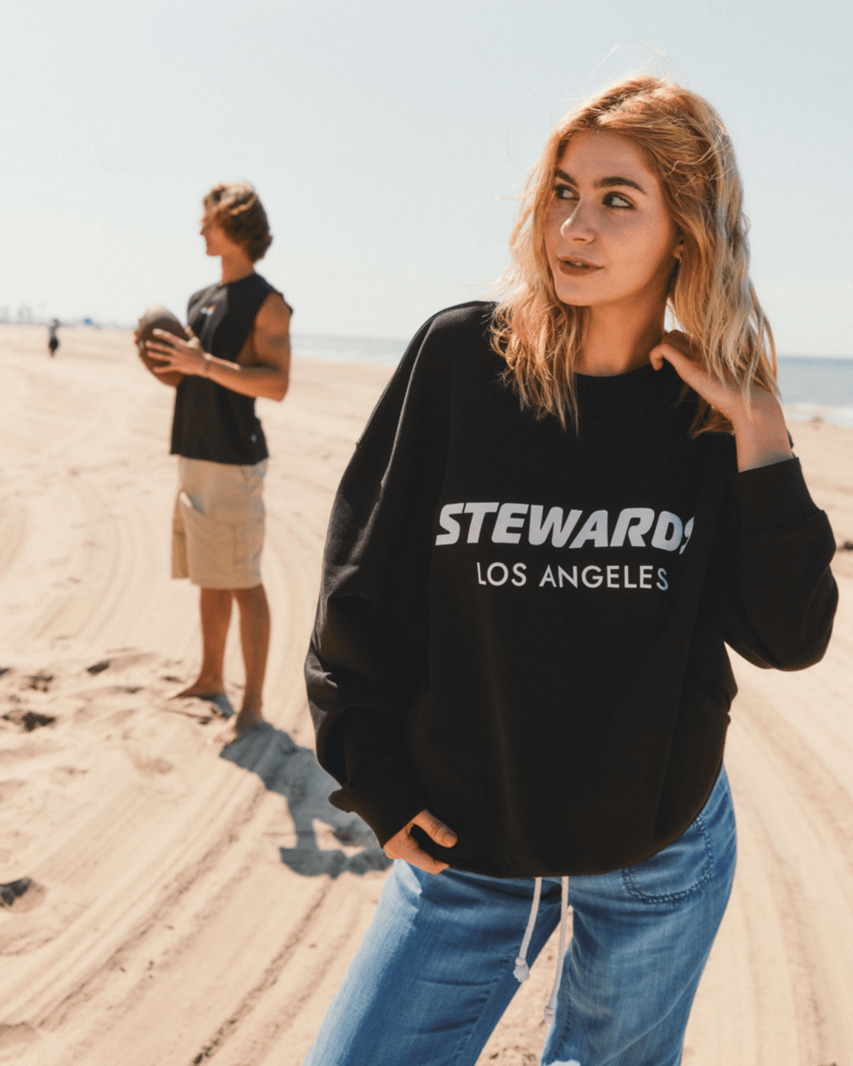 LA Oversized Sweatshirt - STEWARDS - 1004-MET-112-XS