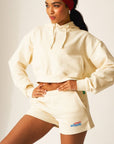 Americana Cropped Hoodie - STEWARDS - 1009-WWT-610-XS