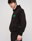 Oversized Hoodie · Orbit · Black - STEWARDS - 1001-MET-306-XS