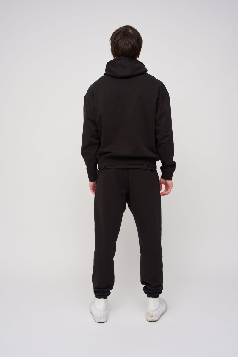 Oversized Hoodie · Orbit · Black - STEWARDS - 1001-MET-306-XS