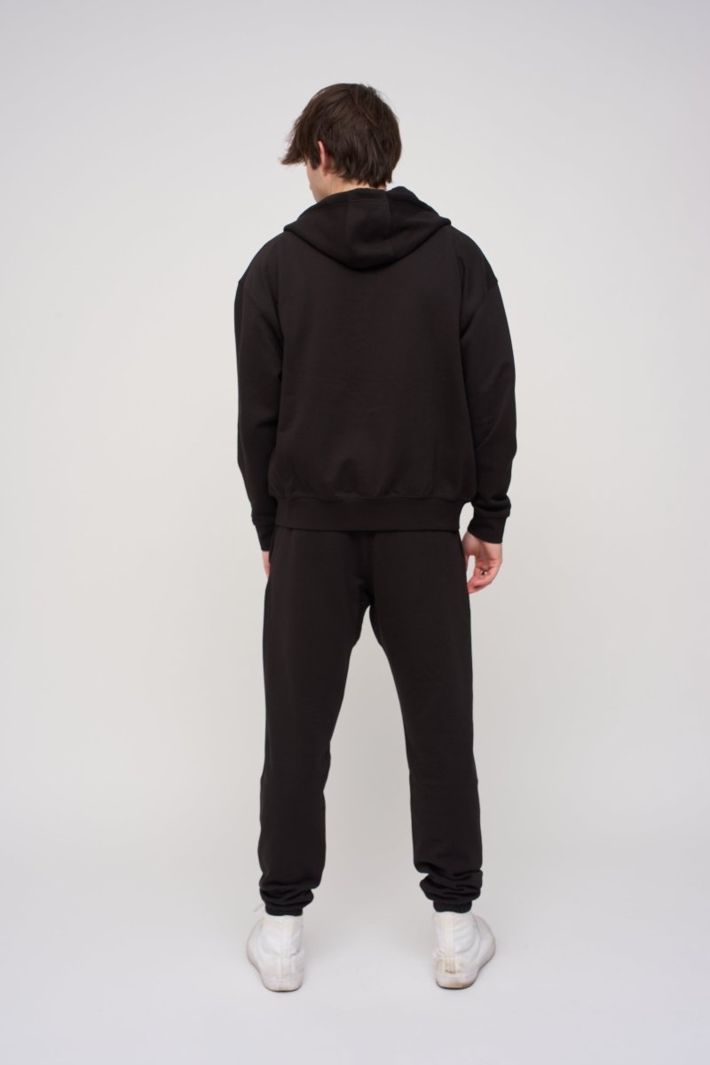 Oversized Zip Hoodie · Orbit · Black - STEWARDS - 1003-MET-104-XS