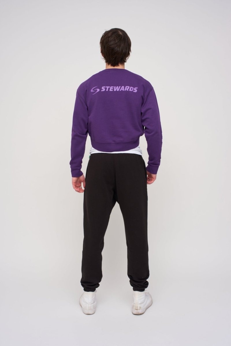 Cropped Sweatshirt · Orbit · Purple - STEWARDS - 1022-ACA-406-XS