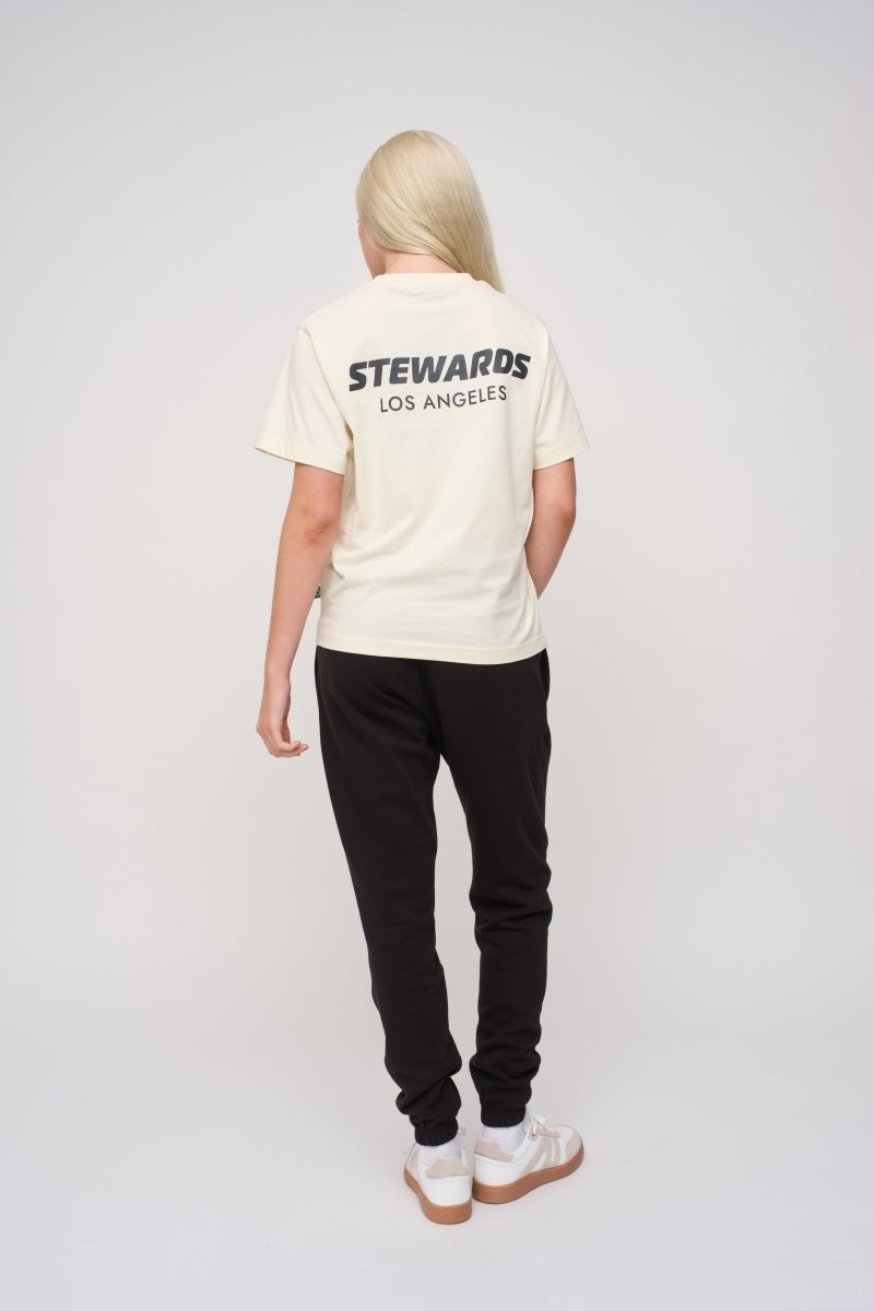 Relaxed Cotton Tee · Stewards LA · Off - White - STEWARDS - 1005-WWT-212-XS