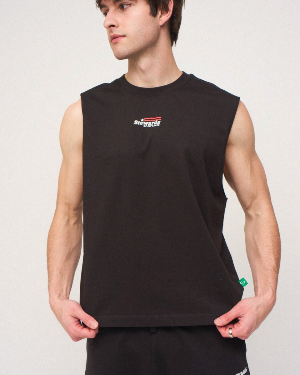 Americana Sleeveless Tee - STEWARDS - 1008-MET-608-XS