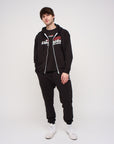 AMERICANA OVERSIZED ZIP HOODIE
