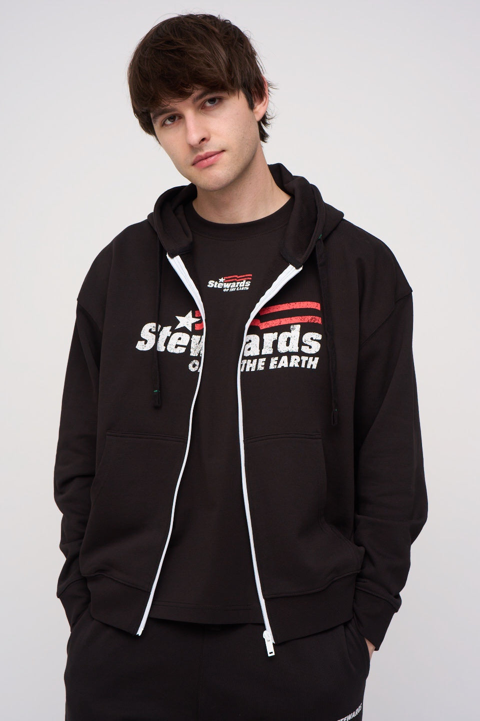 AMERICANA OVERSIZED ZIP HOODIE