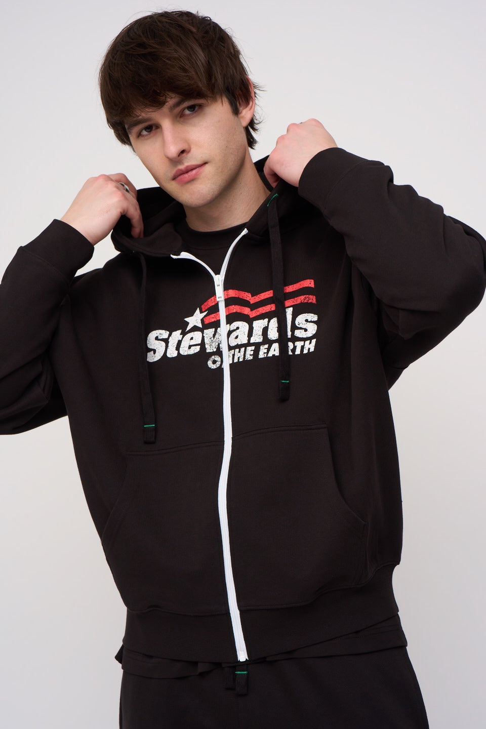 AMERICANA OVERSIZED ZIP HOODIE