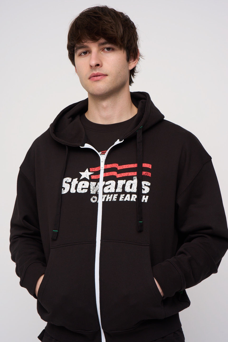 AMERICANA OVERSIZED ZIP HOODIE