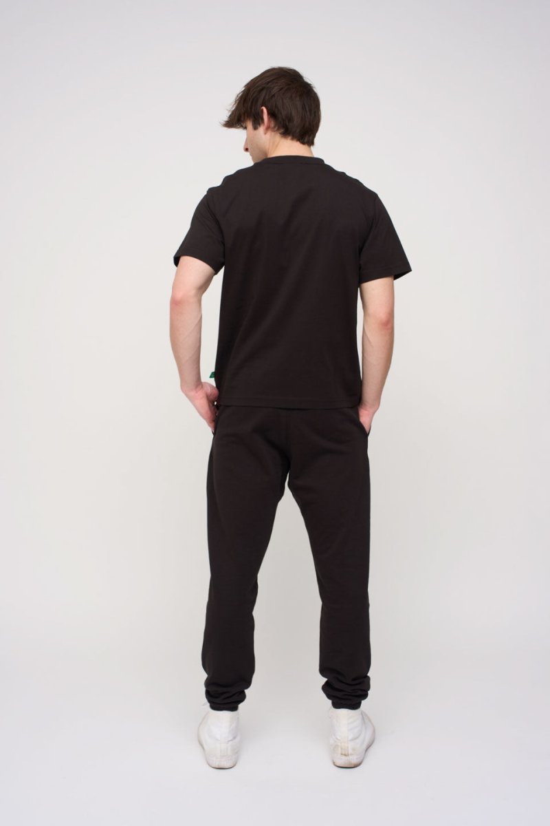 Relaxed Cotton Tee · Sport · Black - STEWARDS - 1005-MET-101-XS