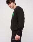 Oversized Sweatshirt · Sport · Black - STEWARDS - 1004-MET-302-LG