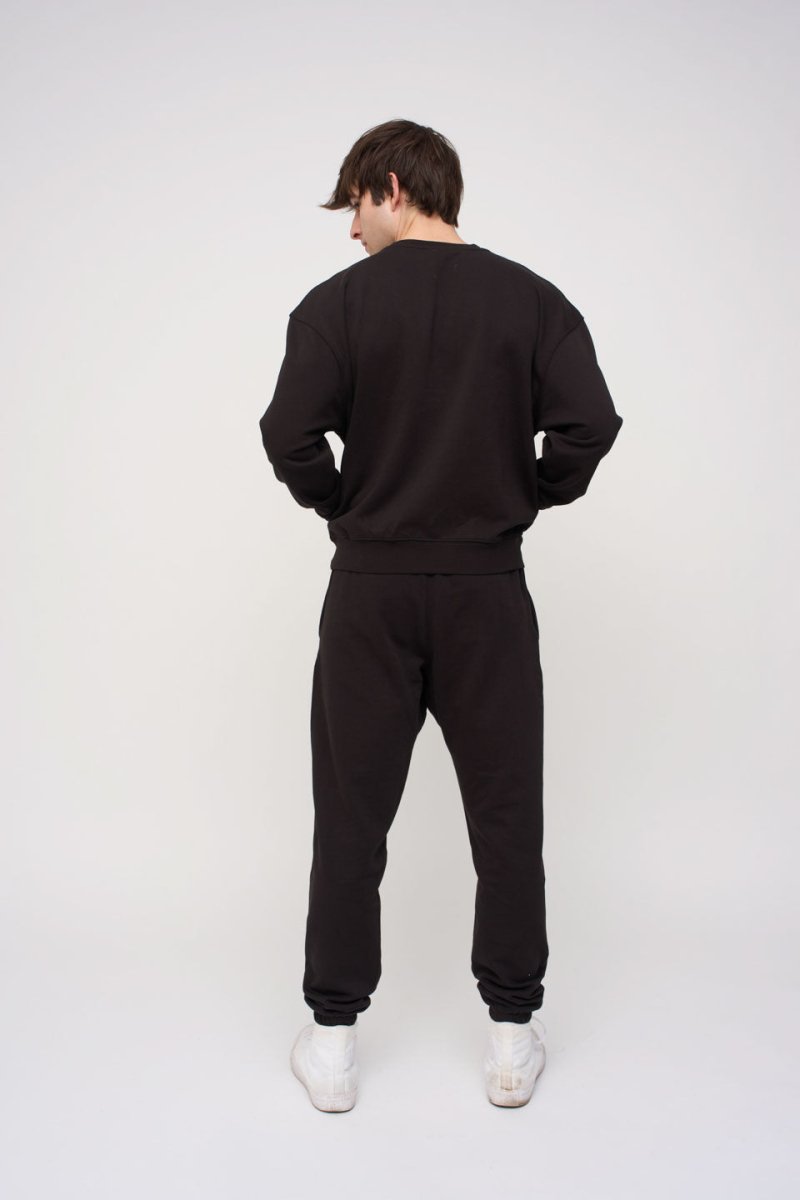Oversized Sweatshirt · Sport · Black - STEWARDS - 1004-MET-302-LG