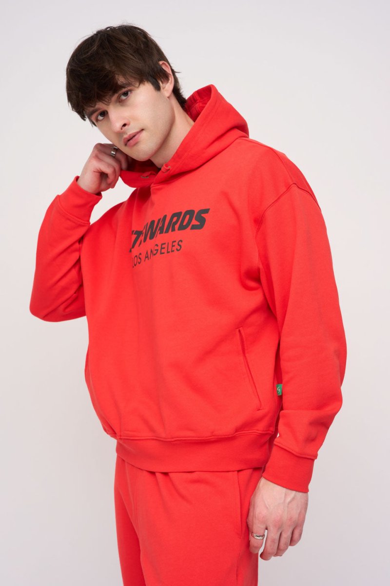 Oversized Hoodie · Stewards LA · Red - STEWARDS - 1001-PRD-212-LG