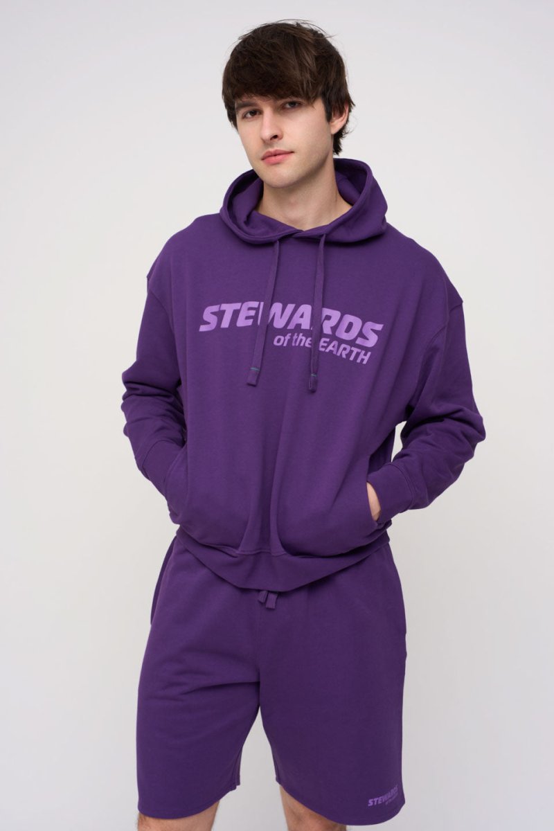 Oversized Hoodie · Sport · Purple - STEWARDS - 1001-ACA-402-LG