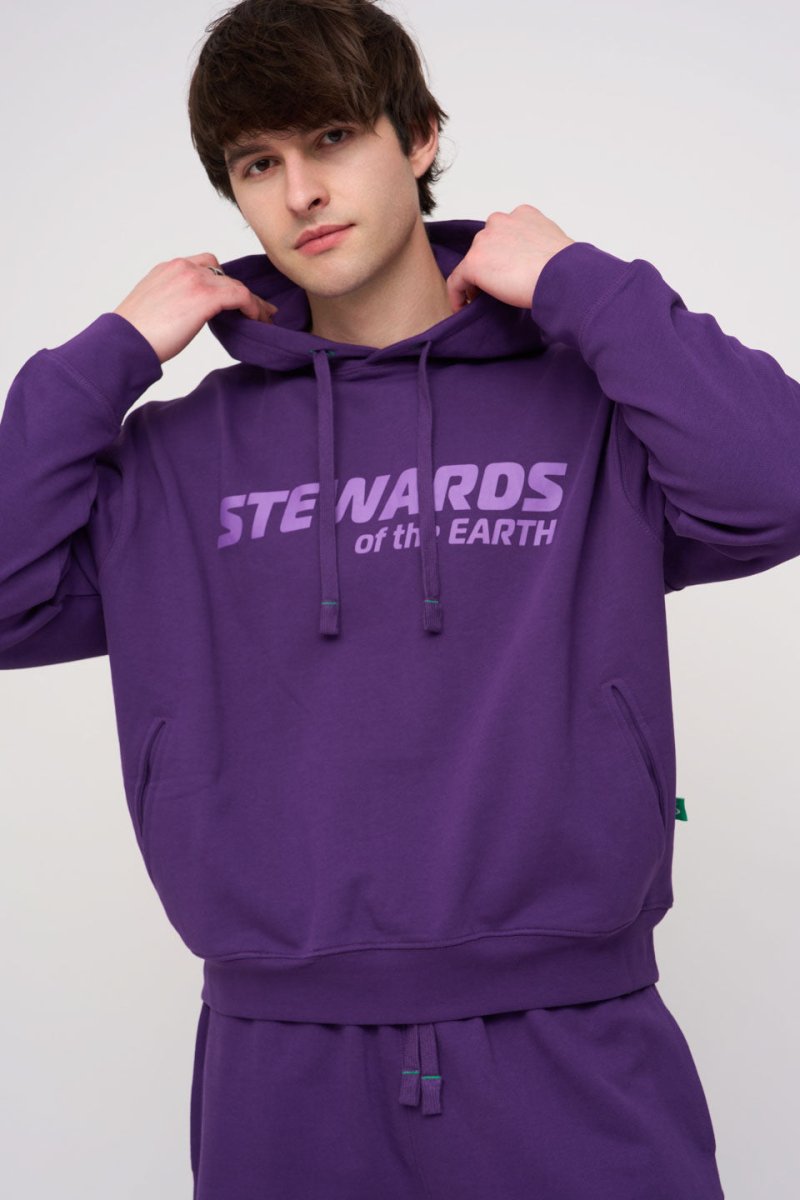 Oversized Hoodie · Sport · Purple - STEWARDS - 1001-ACA-402-LG