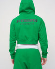 Cropped Hoodie · Stewards LA · Green - STEWARDS - 1009-FGR-212-LG