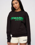 Oversized Sweatshirt · Sport · Black - STEWARDS - 1004-MET-302-LG