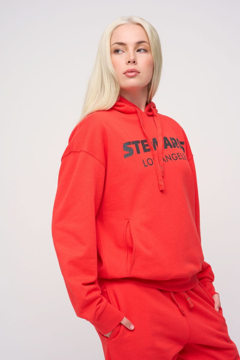 Oversized Hoodie · Stewards LA · Red - STEWARDS - 1001-PRD-212-LG
