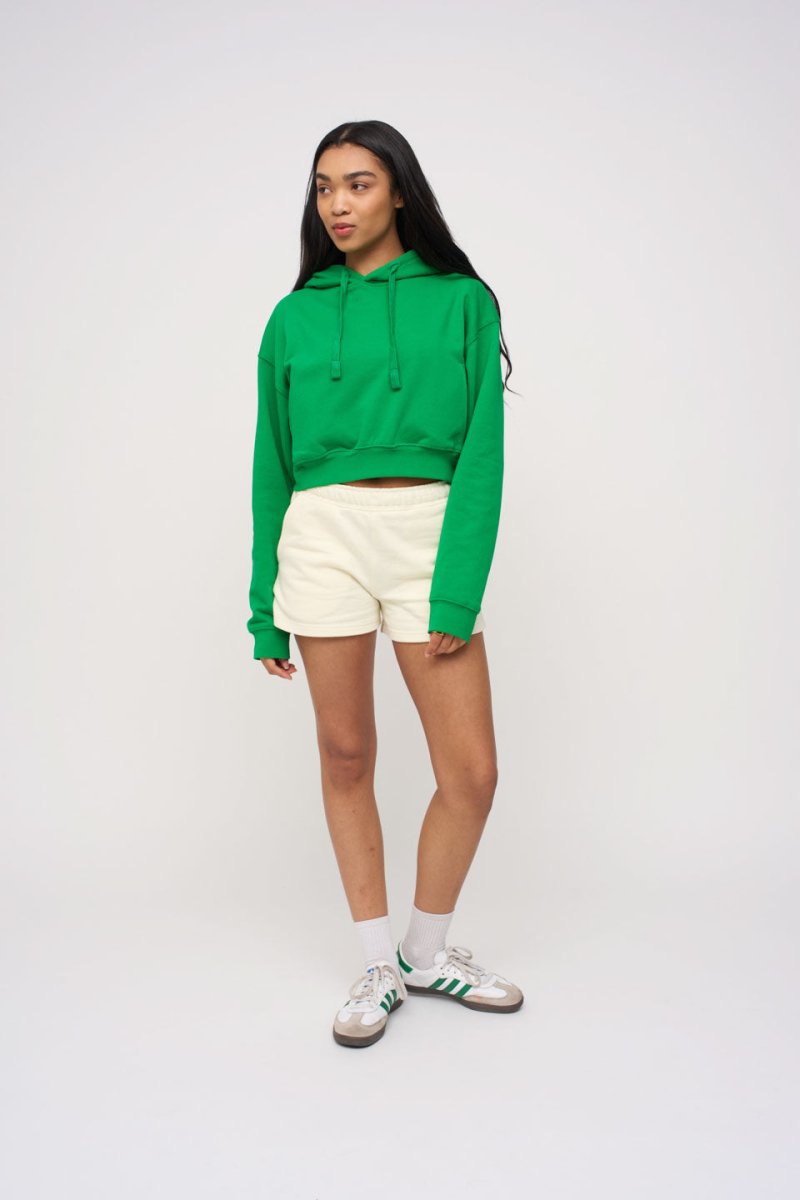 Cropped Hoodie · Stewards LA · Green - STEWARDS - 1009-FGR-212-LG