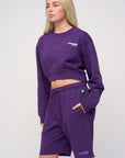 Cropped Sweatshirt · Sport · Purple - STEWARDS - 1022-ACA-101-LG