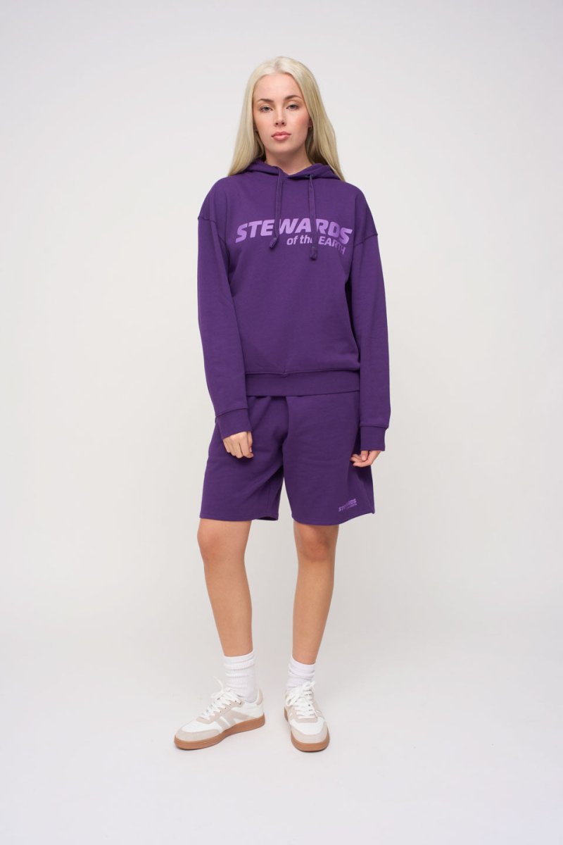 Oversized Hoodie · Sport · Purple - STEWARDS - 1001-ACA-402-LG