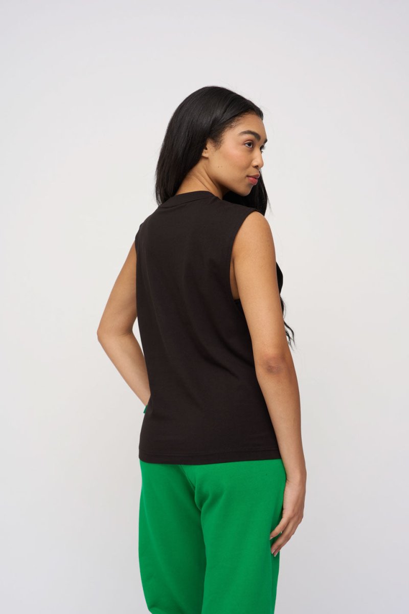Sleeveless Tee · Sport · Black - STEWARDS - 1008-MET-301-LG