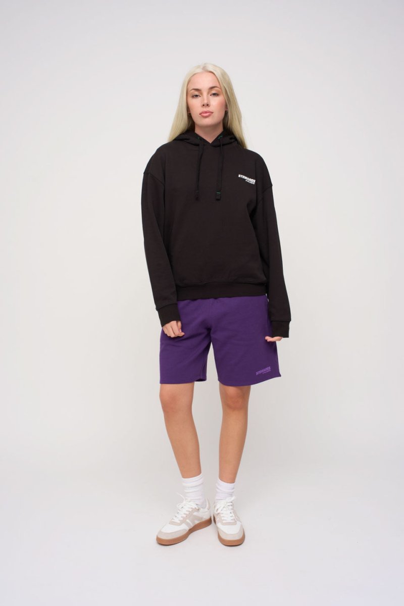 Oversized Hoodie · Sport · Black - STEWARDS - 1001-MET-101-LG