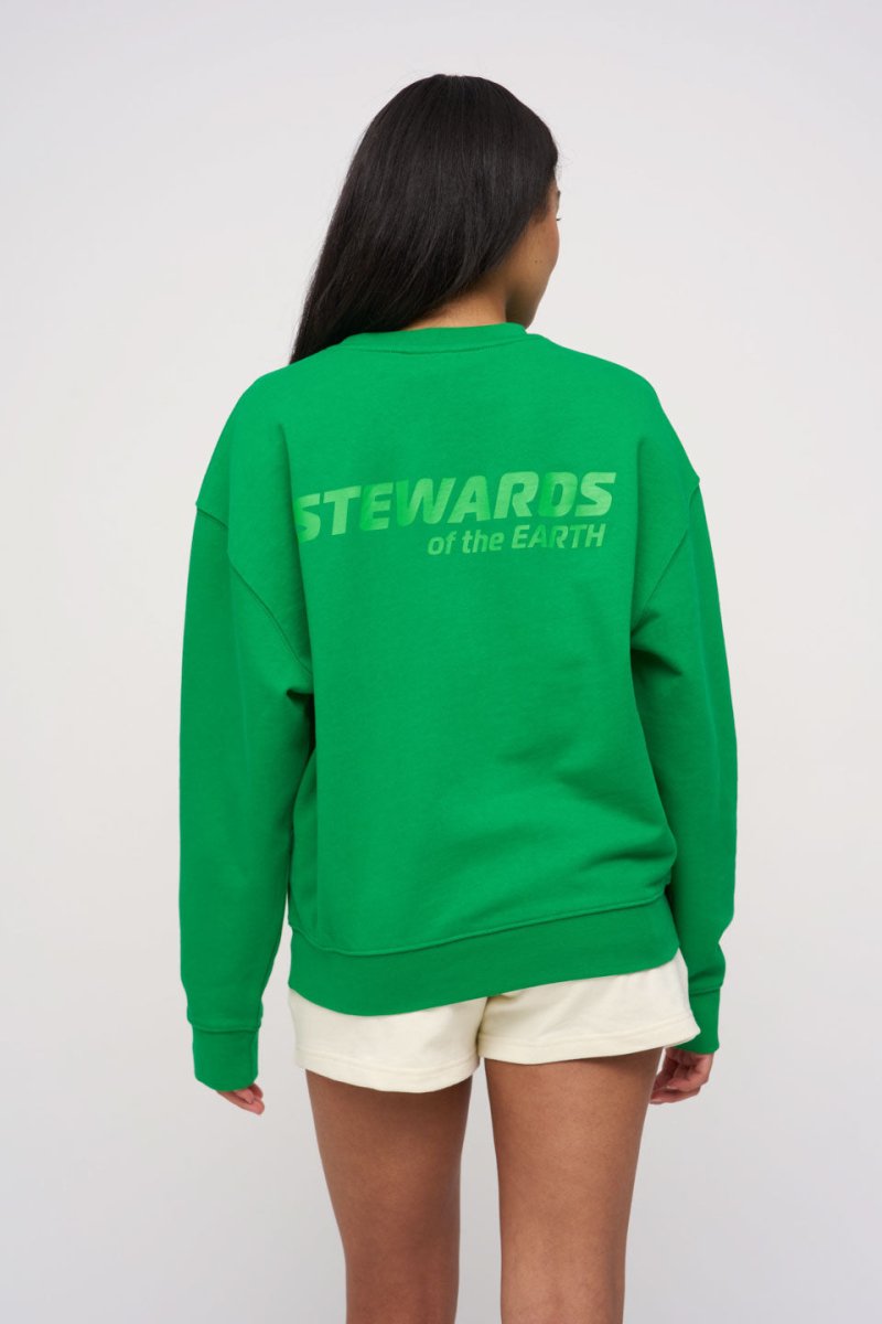Oversized Sweatshirt · Sport · Green - STEWARDS - 1004-FGR-502-LG