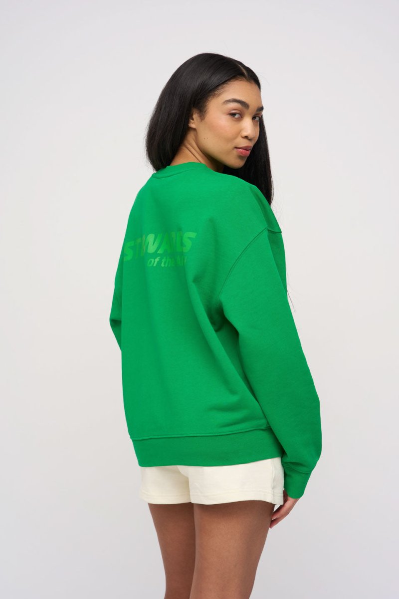 Oversized Sweatshirt · Sport · Green - STEWARDS - 1004-FGR-502-LG