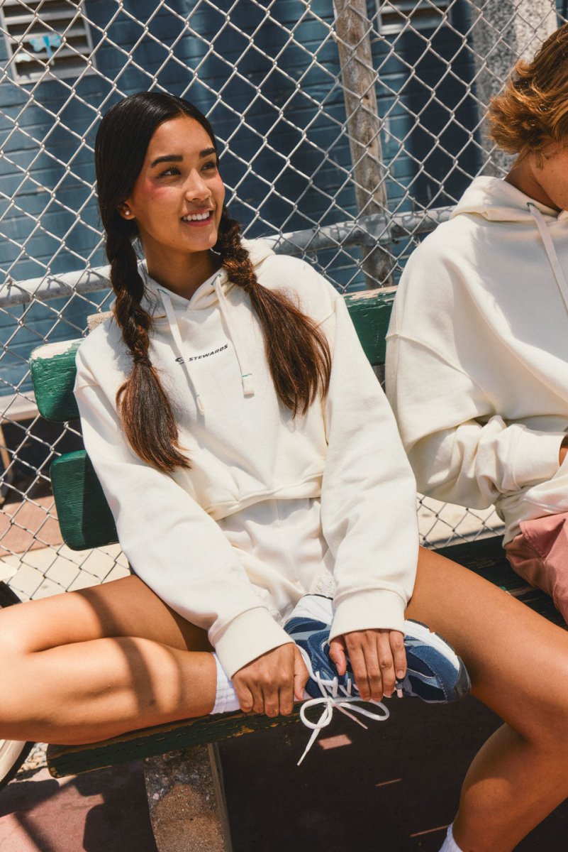 Orbit Cropped Hoodie - STEWARDS - 1009-WWT-204-XS