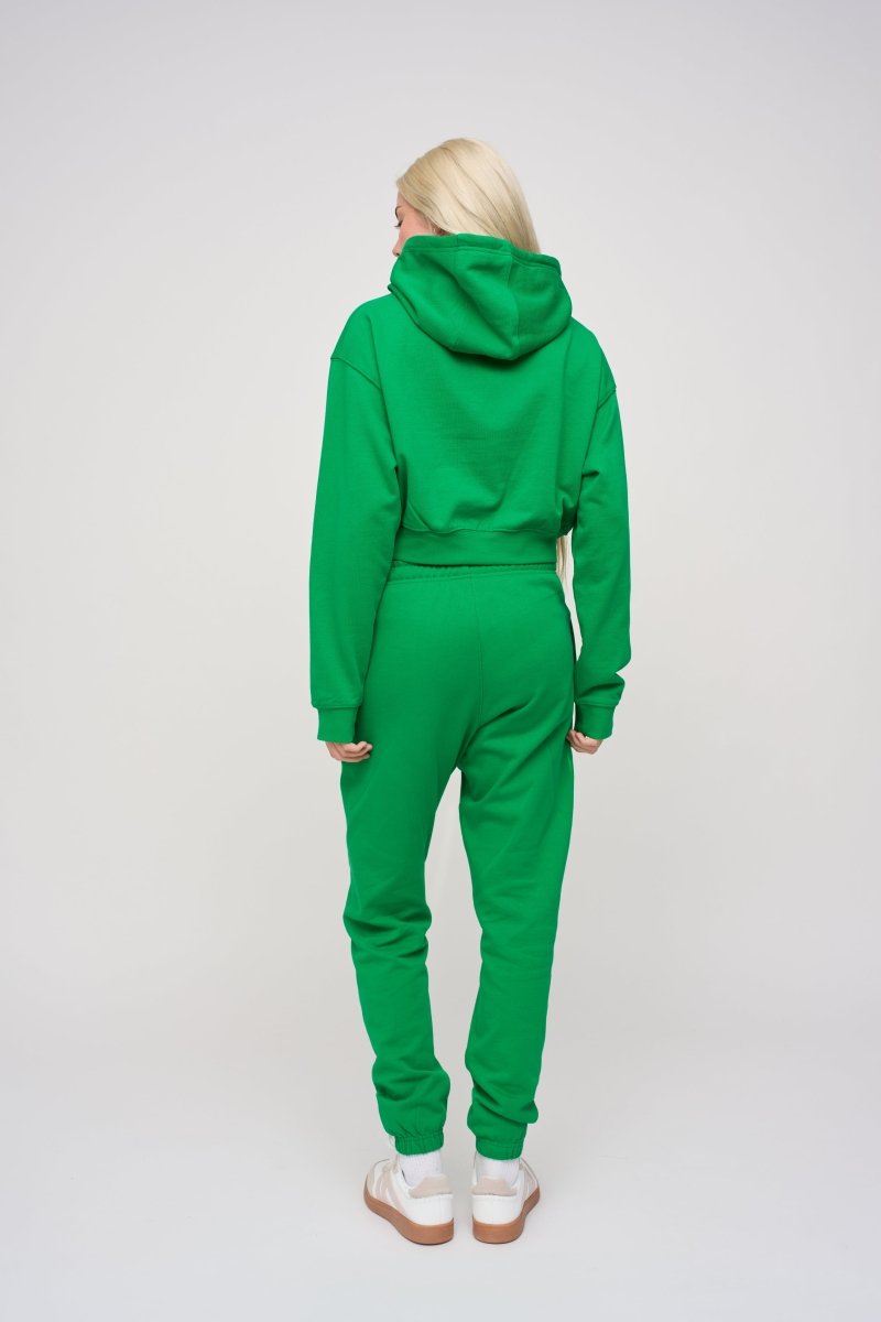 Cropped Hoodie · Orbit · Green - STEWARDS - 1009-FGR-304-XS