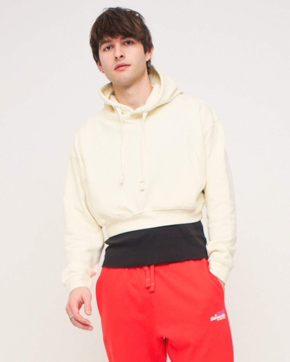 Americana Cropped Hoodie - STEWARDS - 1009-WWT-610-XS
