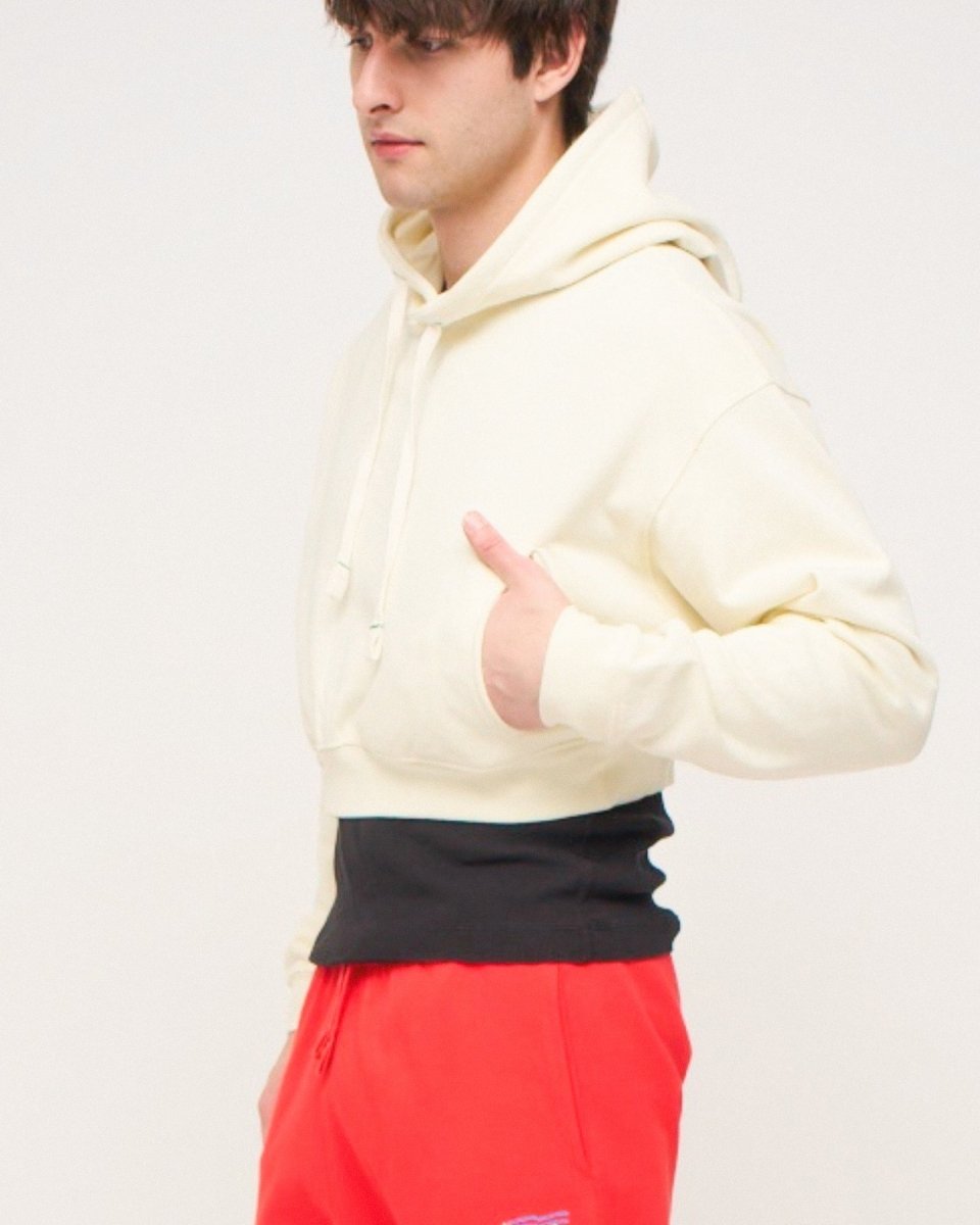 Americana Cropped Hoodie - STEWARDS - 1009-WWT-610-XS
