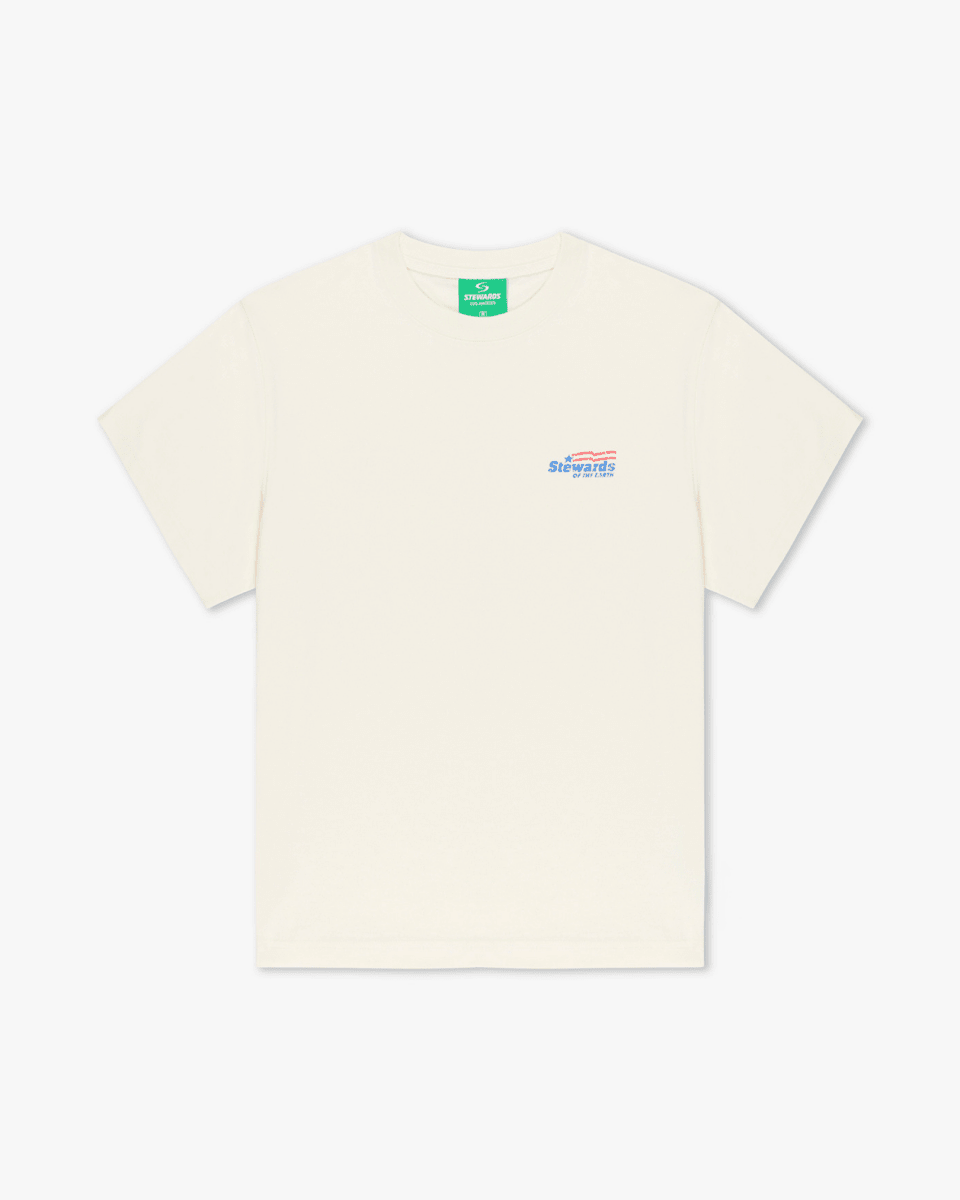 Americana Relaxed Cotton Tee - STEWARDS - 1005-WWT-608-XS